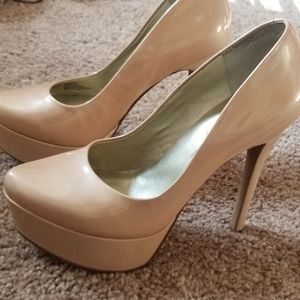 Nude Platform heels